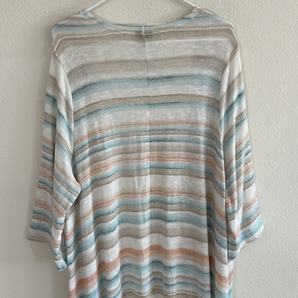 Torrid Multi Stripe Long Knit Boho Cardigan - Picture 9 of 10